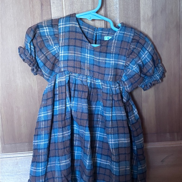 Rylee + Cru Other - NWOT Rylee + Cru Brown and Blue Plaid flannel cotton “Jolene” Dress